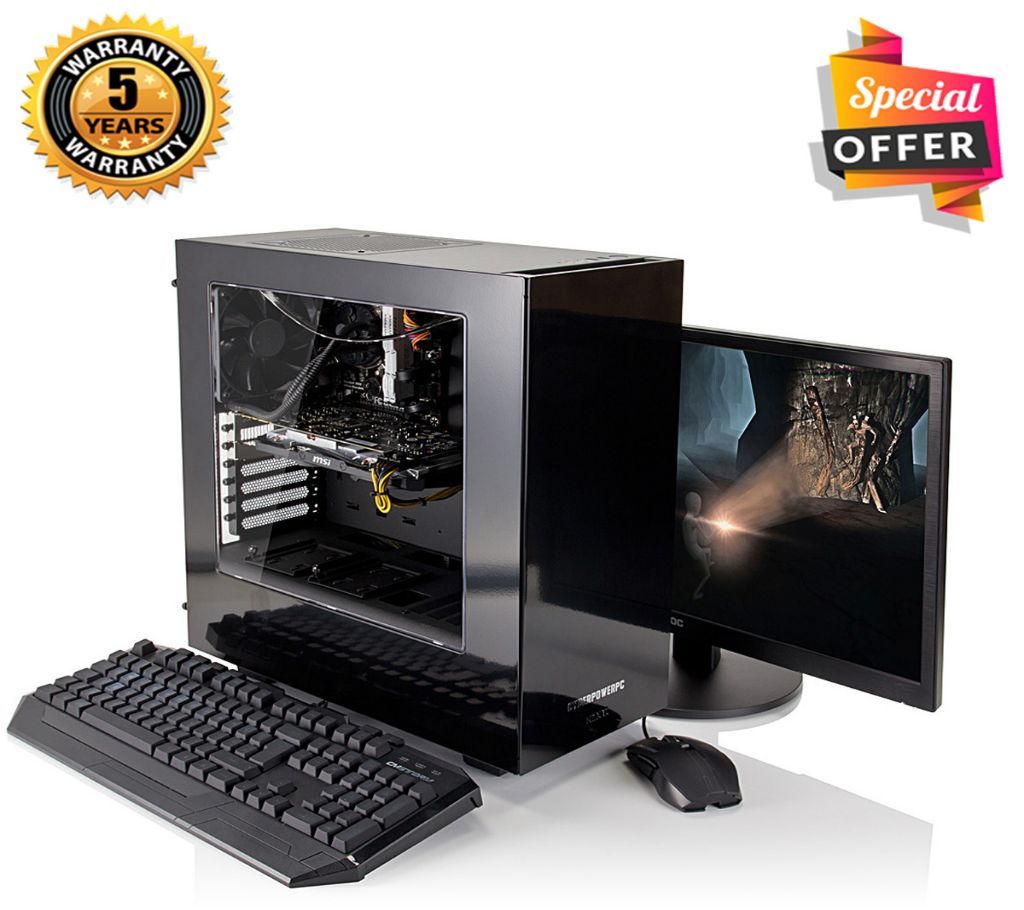 Intel Dual Core RAM,4GB HDD, 1000GB (1TB), Graphics 2GB Built in and Monitor 19", Gaming PC, Windows 10 64 Bit 