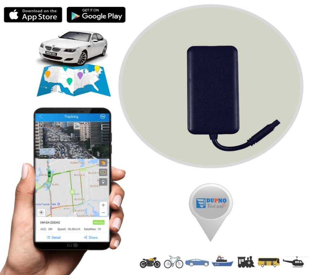 DUPNO STANDARD 3G TRACKER MINI ANTI-THEFT VEHICLE GPS TRACKER