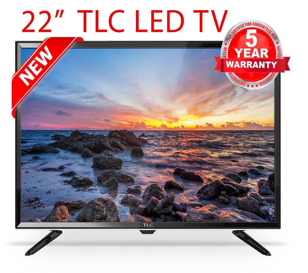 TLC  22" Basic Multimedia LED TV +Monitor