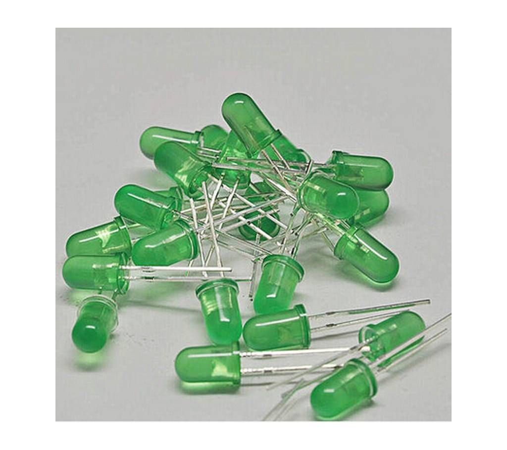 5 mm Green LED (10 piece )
