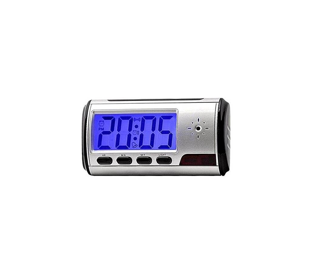Digital Clock Spy Camera - Silver