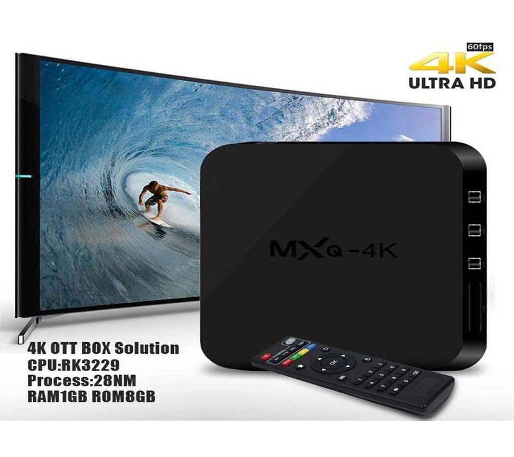 MXQ Android 1GB UHD 4K Smart TV Box