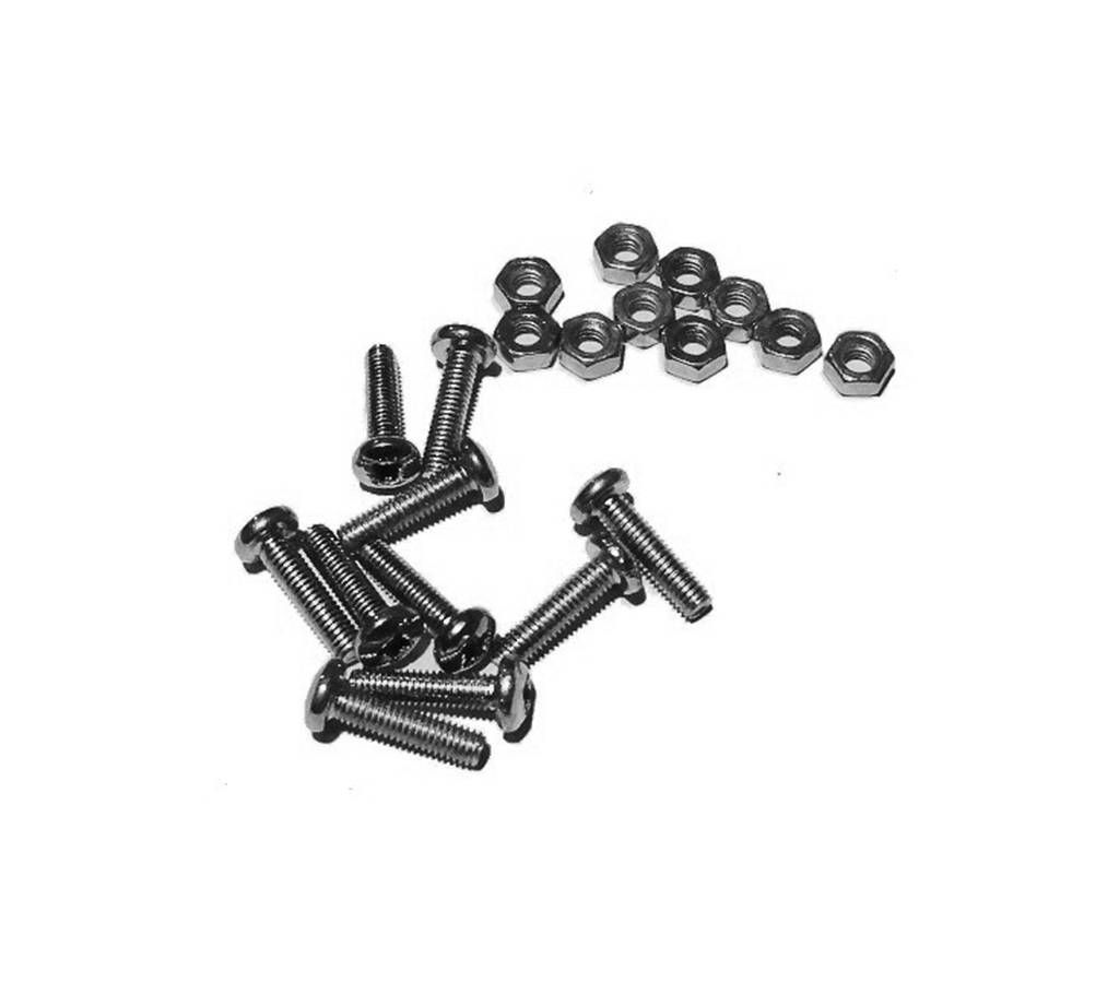 M3 Screw Nuts and Bolts (12 piece)