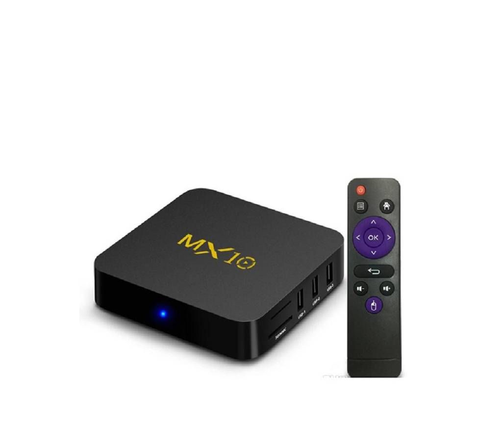 MX10 4K Android TV Box 4GB Ram Wfi Play Store