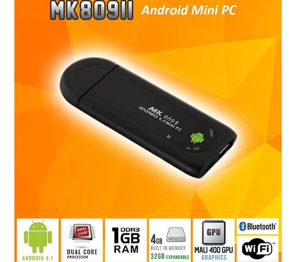 Android Smart TV Stick Dongle MK809ii