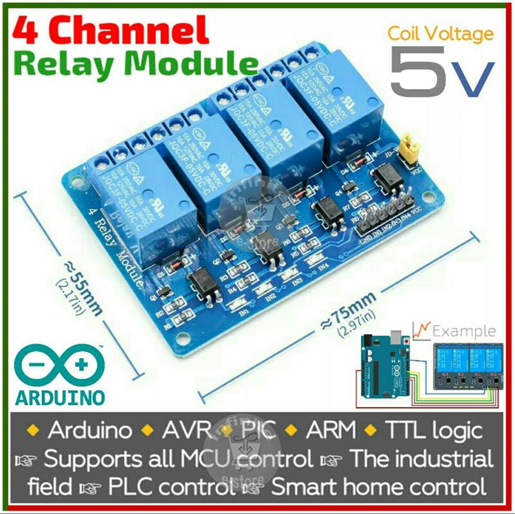 Relay Board 4 Channel 5V