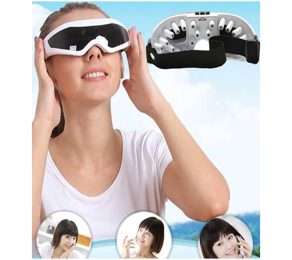 Eye Mask Massager Brain Massage Sinus Eye Care Massager Mask Migraine DC Electric Health Care Beauty Forehead Eye Massager Edit