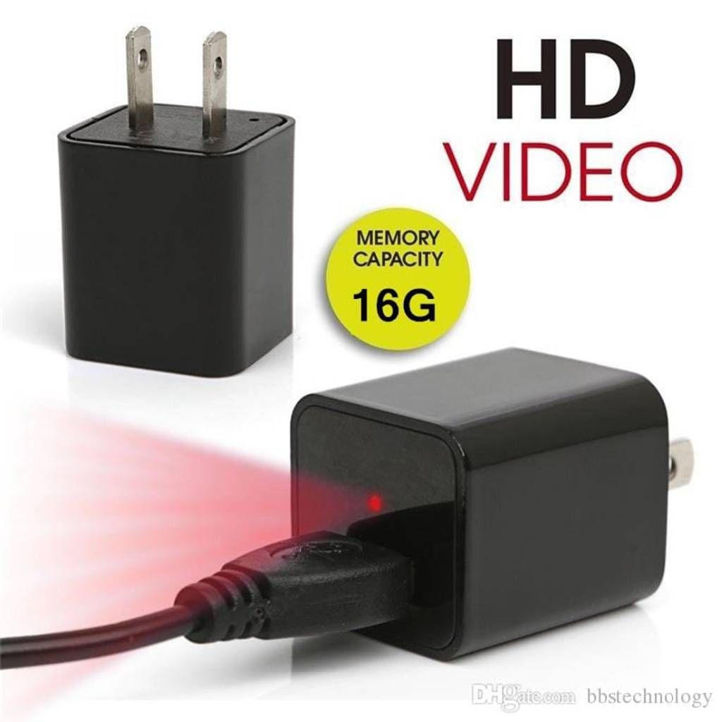 Spy Hidden charger camera 16gb memory