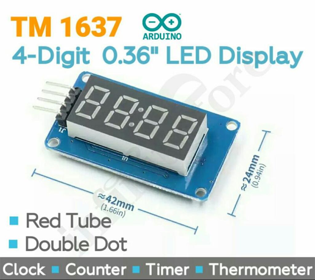 Red LED Digital Tube TM1637 