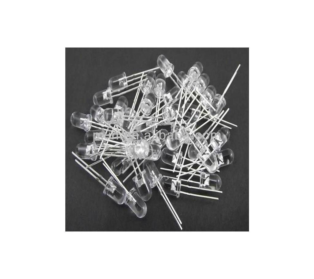 White LED 5mm (10 Piece )