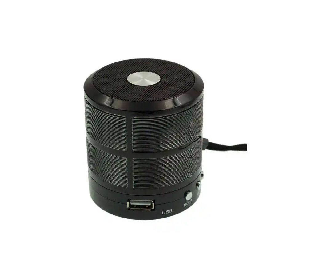 Original USB Wireless Bluetooth Mini Speaker WS-887 with MP3/FM Radio/SD Card Slot Black