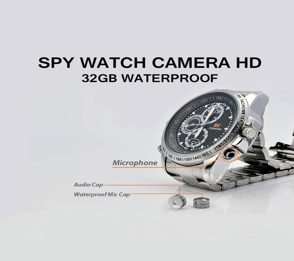 Spy Camera Watch Waterproof 5MP Malta-Belt