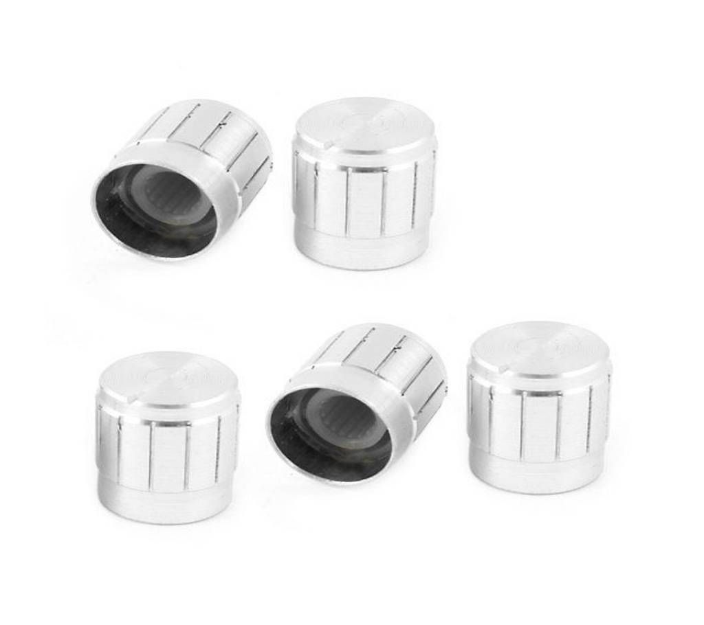 Volume Control Rotary Metal Knob (Silver Plating)