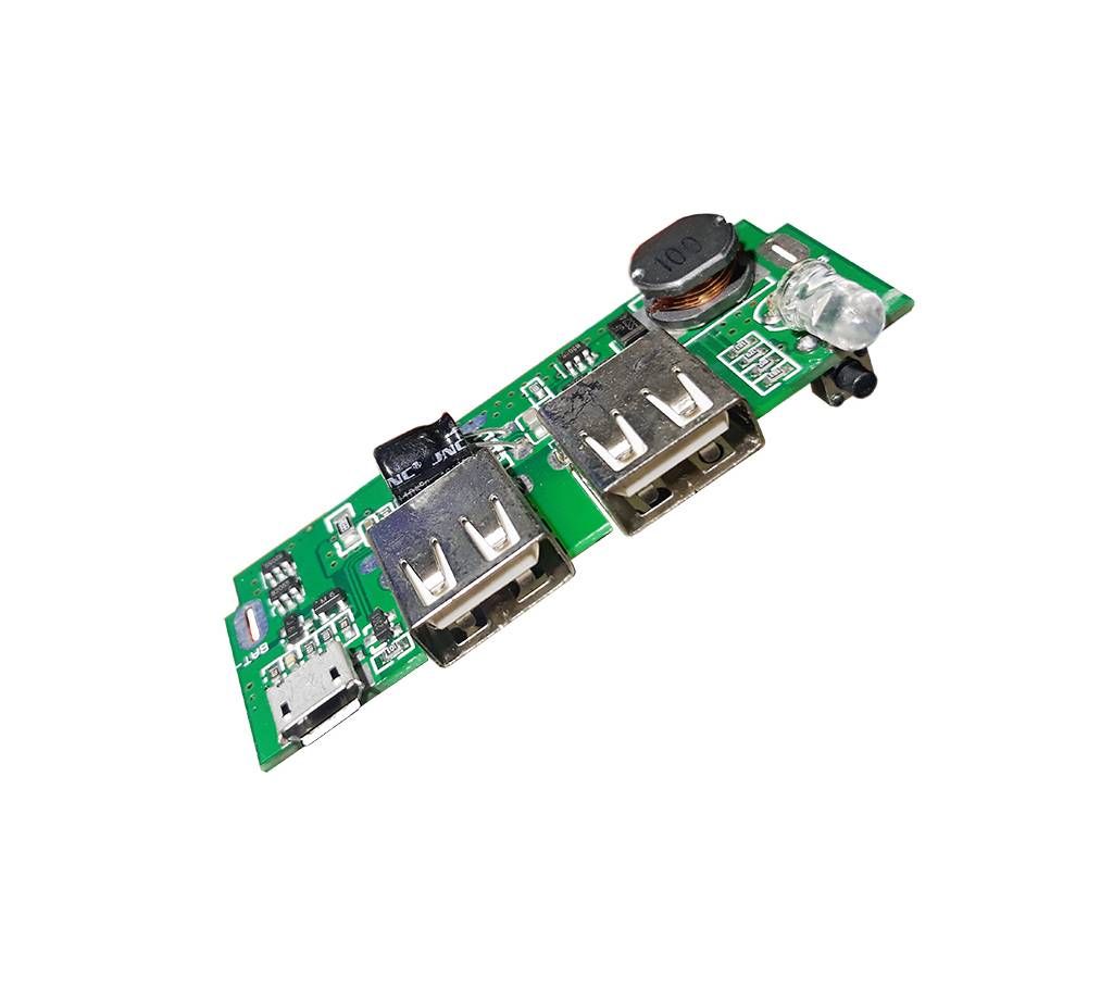 Dual USB 5V 1A & 2A Power Bank First Charger Module With LED Light