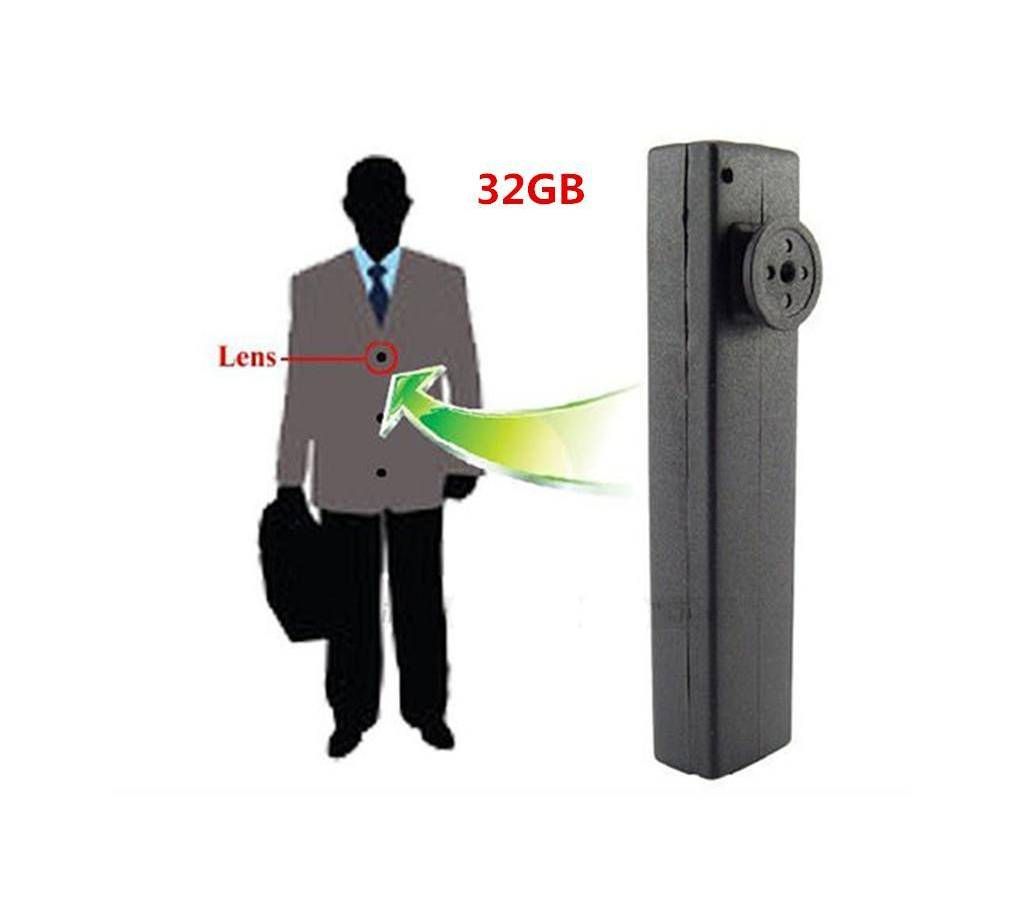 32GB Full HD Spy Button Camera With High Quality Audio and Video