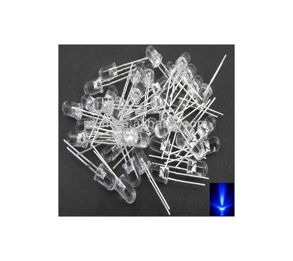 White in Blue LED 5mm (10 Piece)	