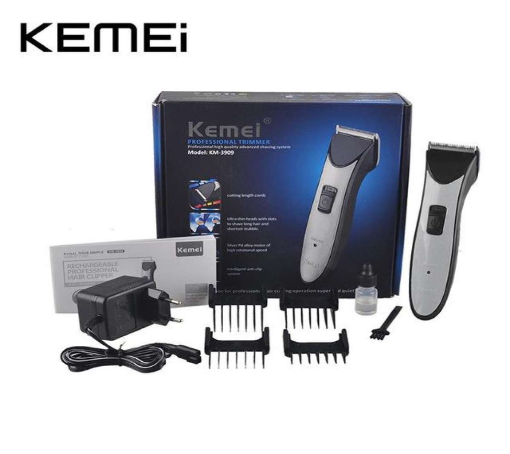 KEMEI KM-3909 Cordless Hairclipper Electric Men Head Hair Clipper razor Trimmer Removal Shaver Rechagreable Haircut