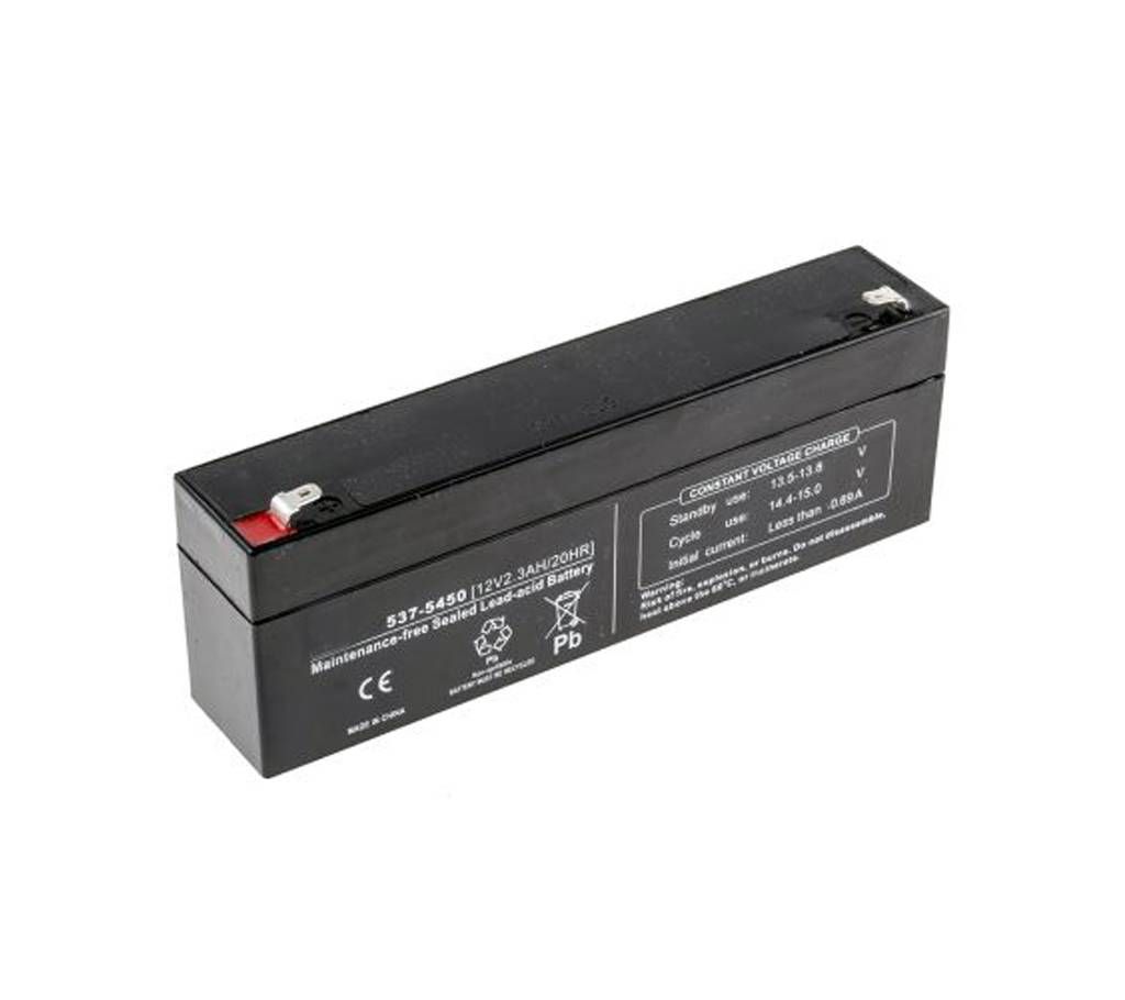12V 2.3 Ah battery