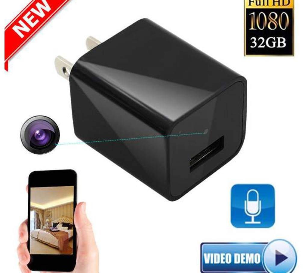 1080P USB Spy Camera AC Adapter