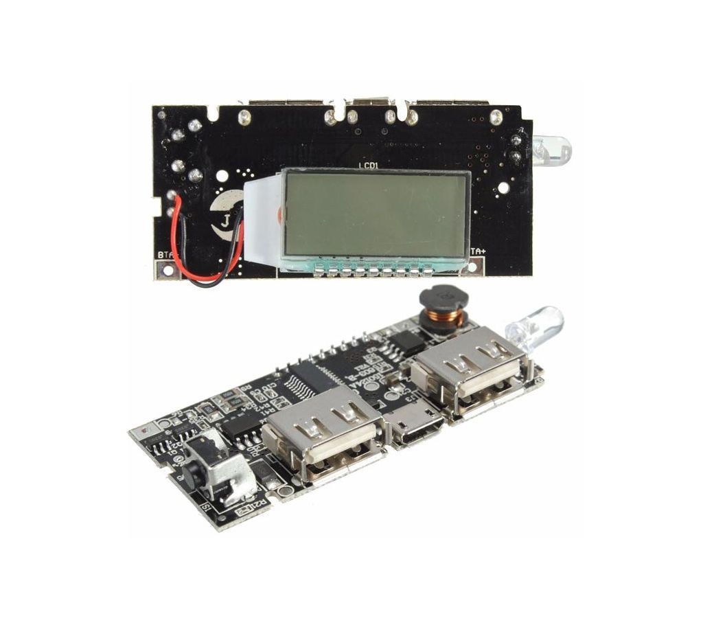 Dual USB 5V 1A 2.1A Mobile Power Bank 18650 Battery Charger PCB Power Module Accessories For Phone DIY New LED LCD Module Board