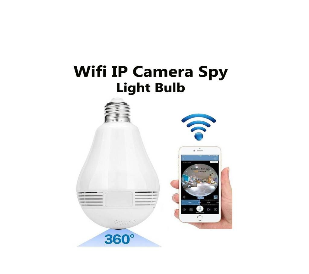 Wifi IP Camera Spy IR Light Bulb