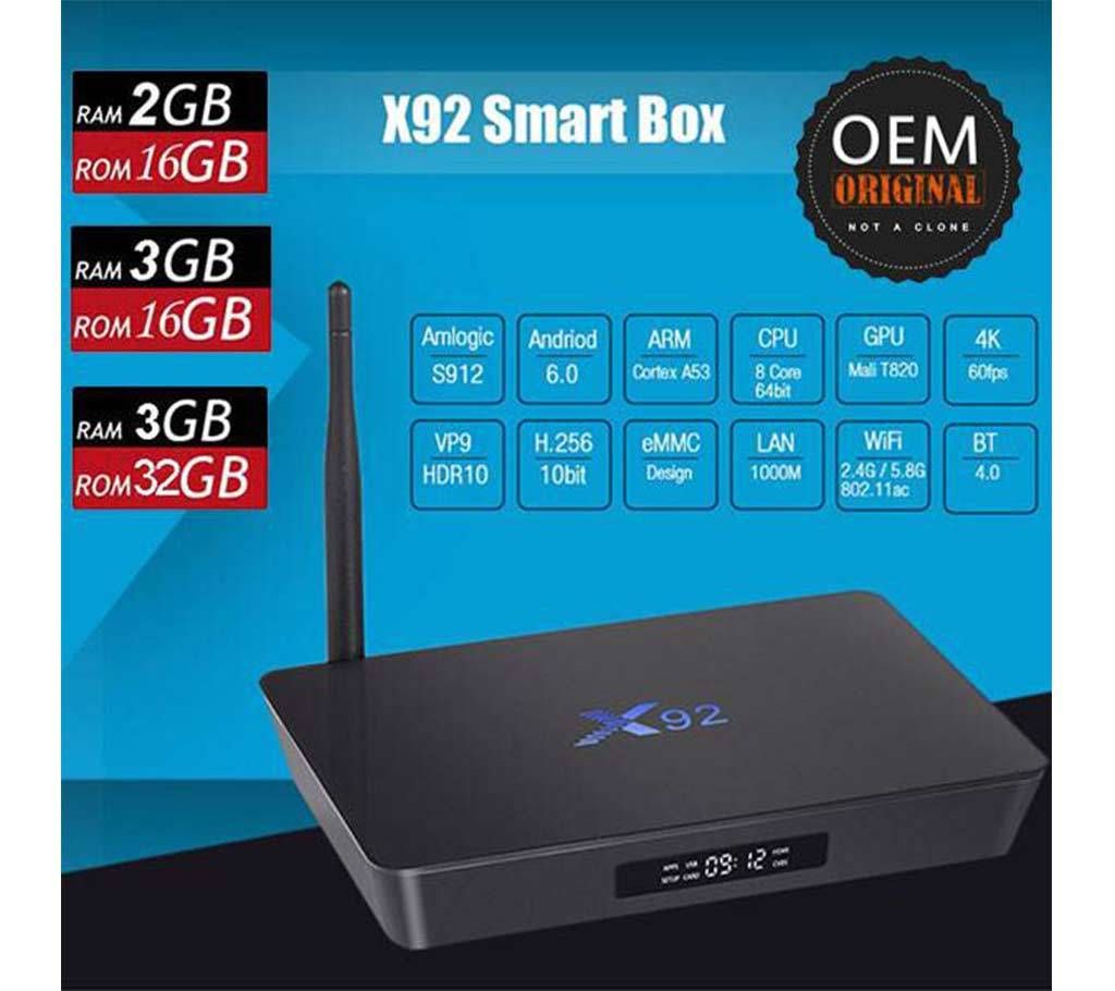 X92 Amlogic S912 Octa Core Android 7.1 TV Box