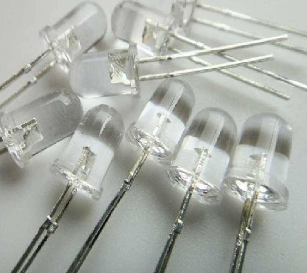 White LED 10 pcs - 5mm
