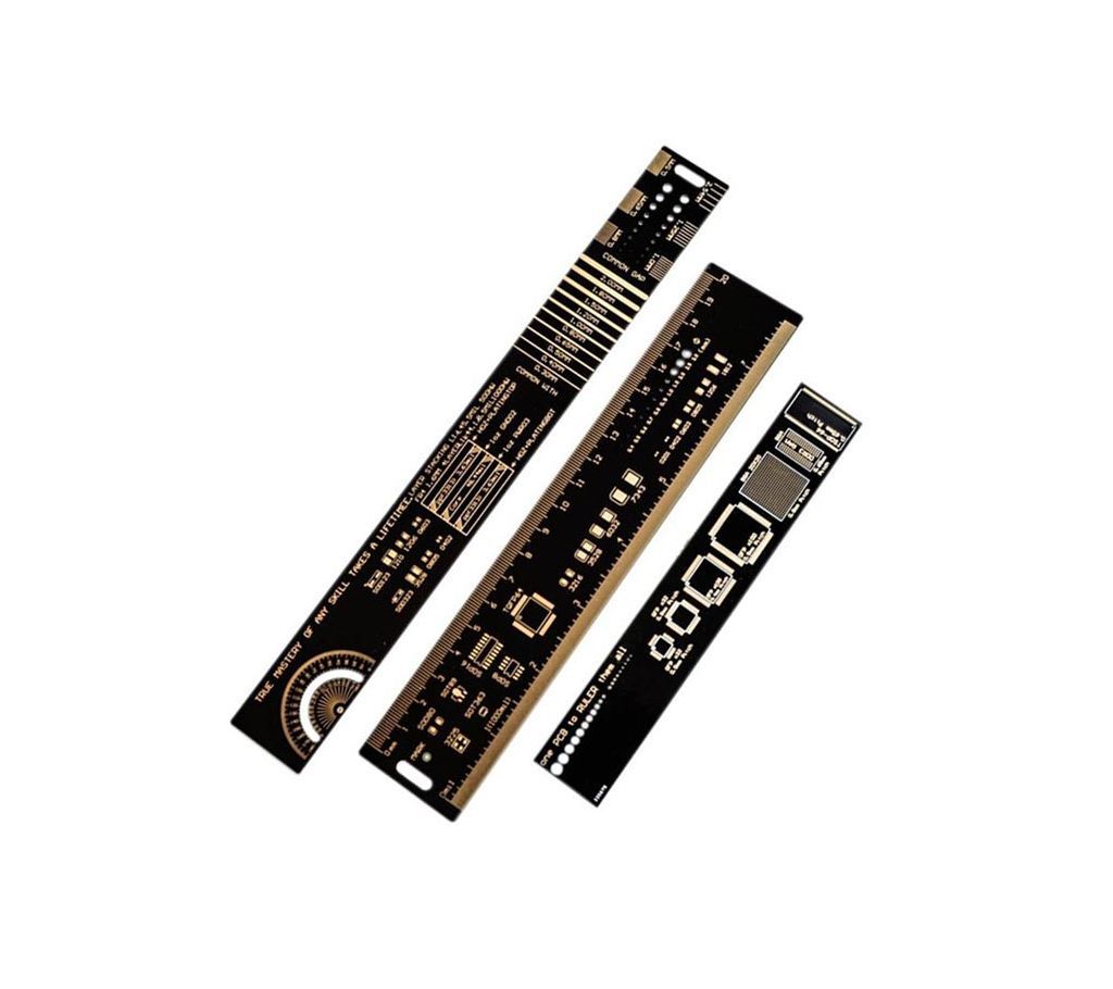 15cm 20cm 25cm Multifunctional PCB Ruler Measuring Tool Resistor Capacitor Chip IC SMD Diode Transistor Package 180 Degrees