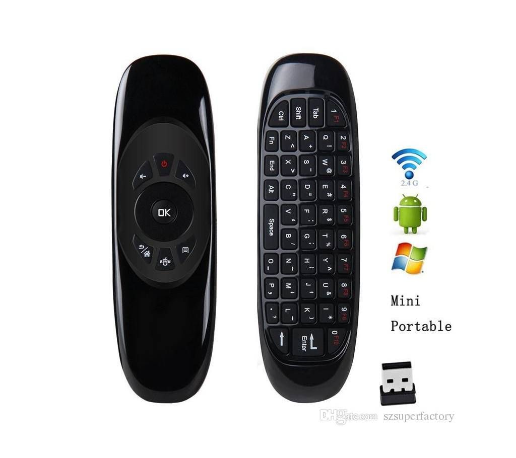 Air Mouse With Keyboard Wireless C120