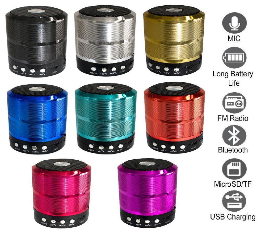 Metal portable mini Bluetooth Speaker-1pcs 