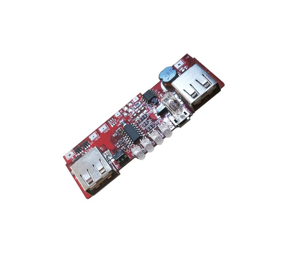 Dual USB 5V 1A & 2A Boost Step Up Solar Charger & LED Lamp Module Use Solar Power Bank