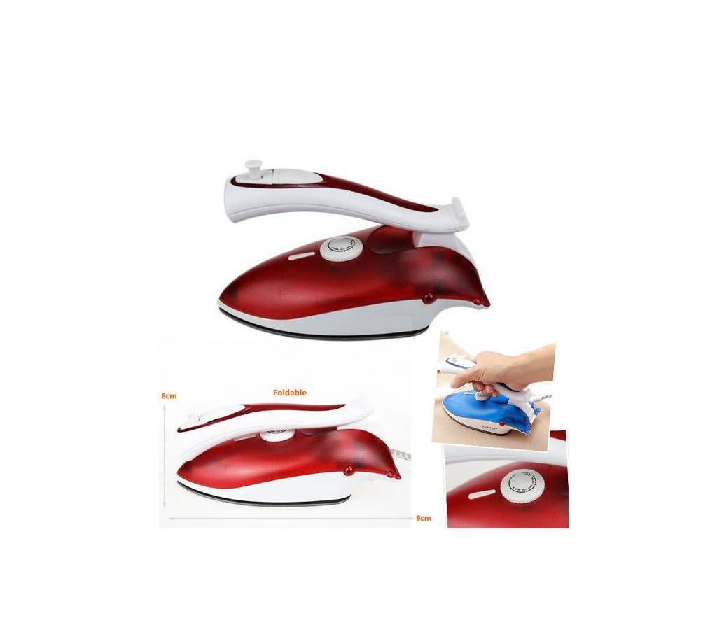 Folding Travel Iron - Portable Powerful Mini Electrical Steam Iron