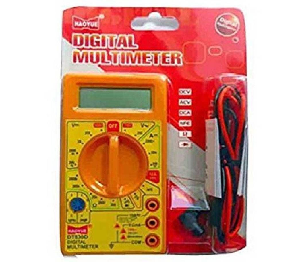 DT830D Small Digital Multimeter - Yellow