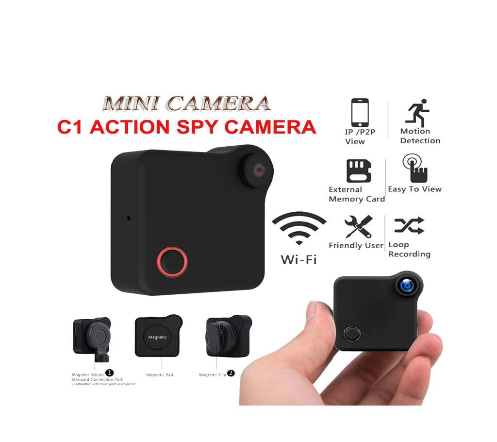 Spy Camera C1 Action Camera Wifi IP Camera