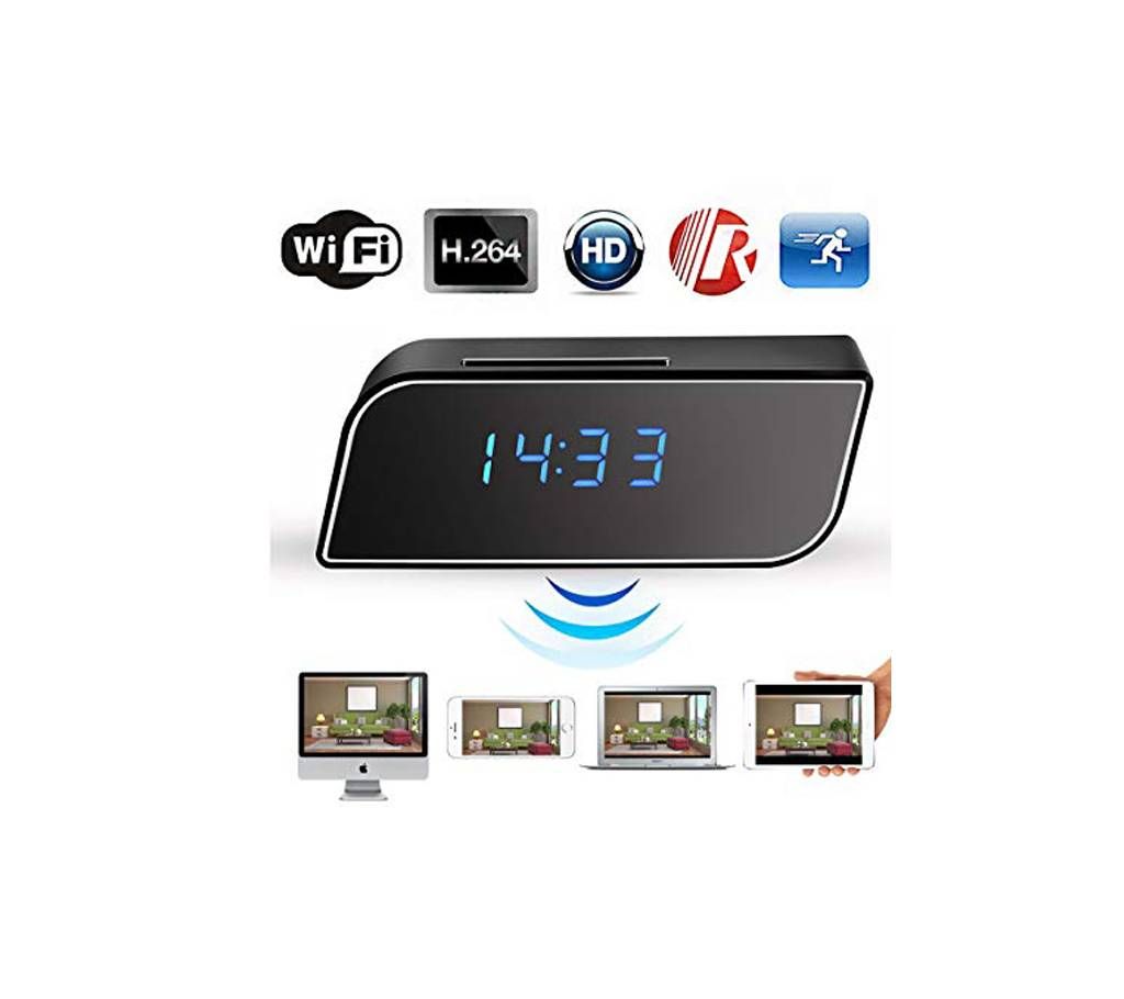WIFI/IP HD Table Clock Spy Camera