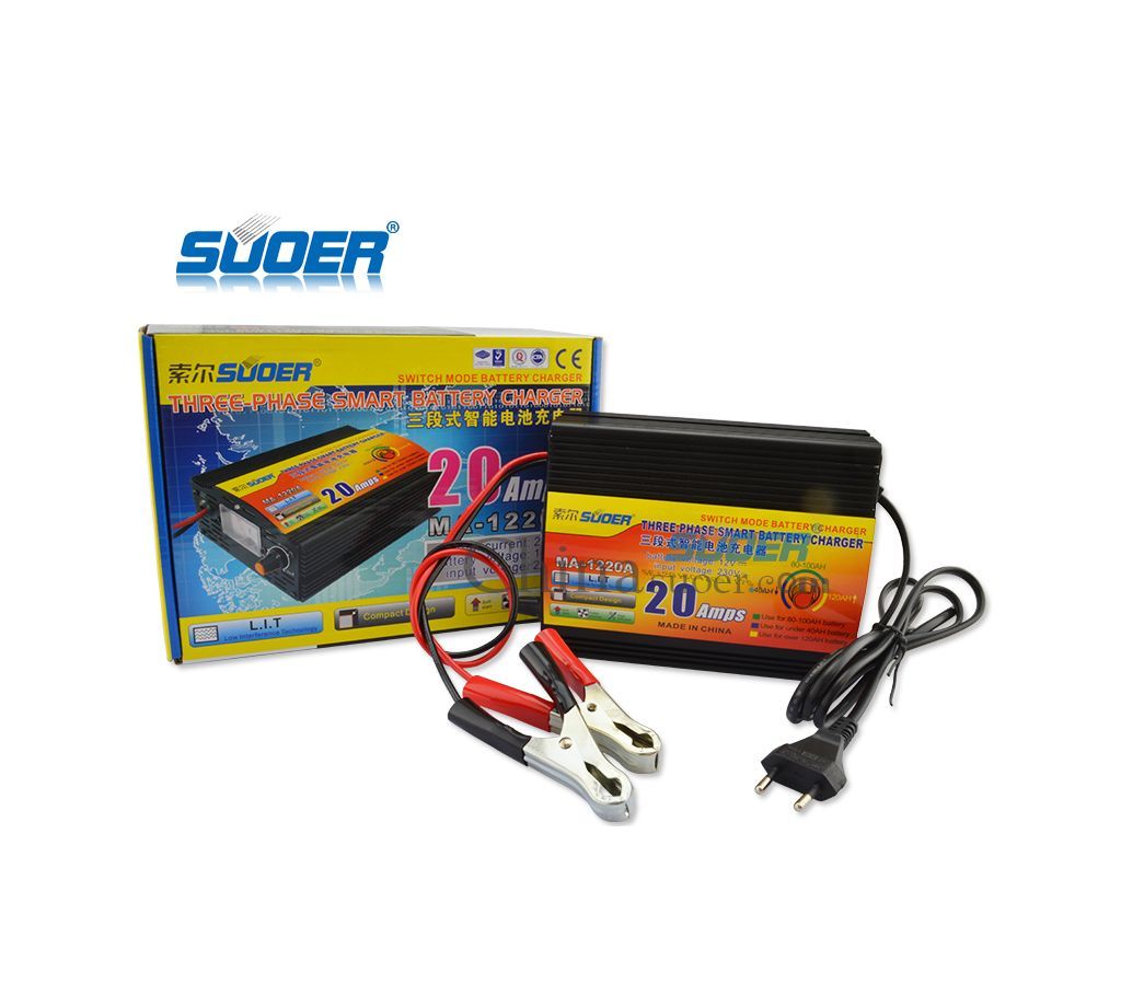 12V 20A AGM/GEL/Lead acid Battery Charger