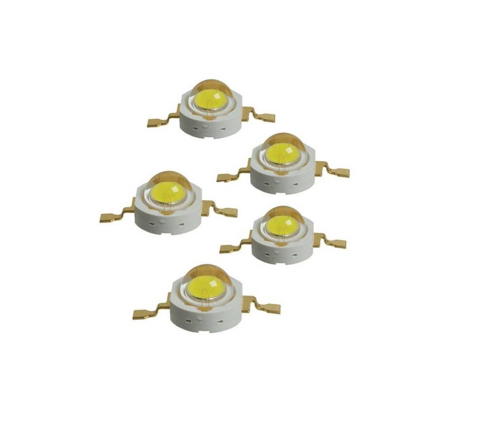 W High Power Ultra Bright White SMD LED (5 Piece )