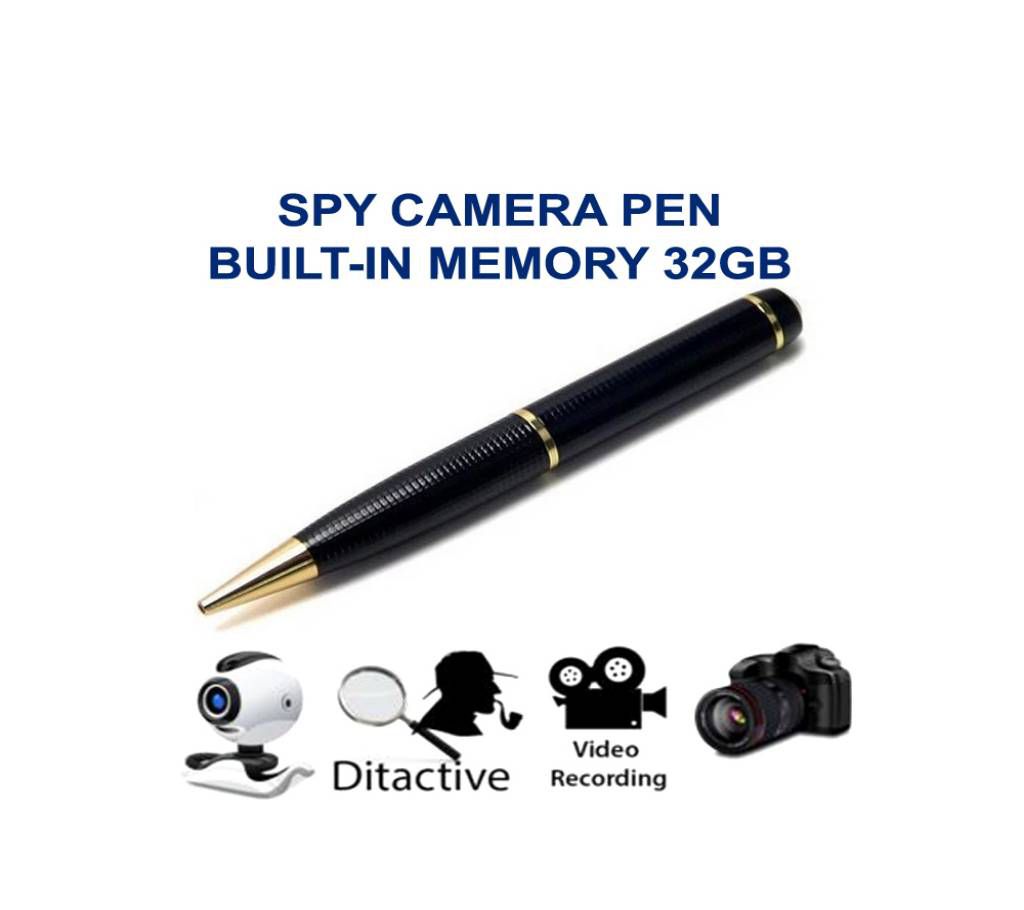 Spy Camera Pen Built-In 32GB Memory