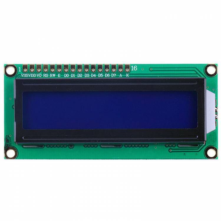 LCD display module with blue blacklight