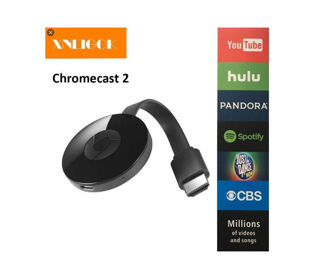 WiFi HD Display Chromecast Dongle for 1080p display on your LCD/LED TV from any device
