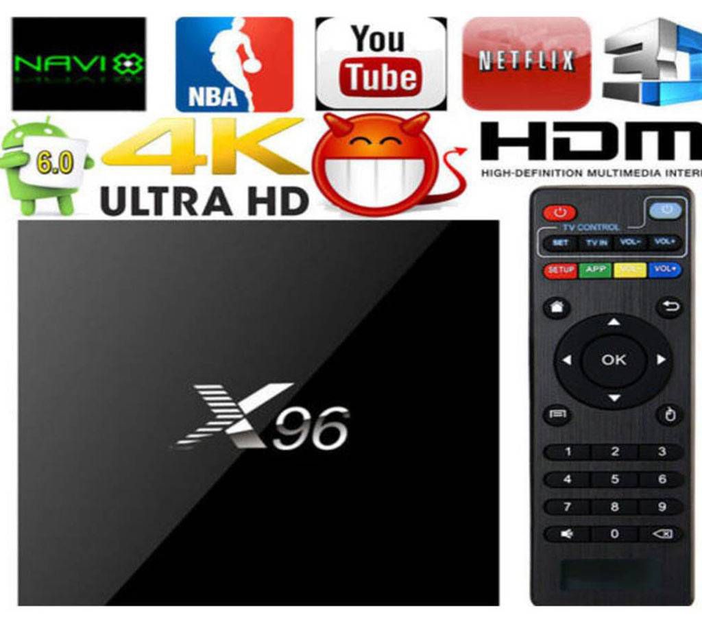 X96 1G+8G 4K Android TV BOX
