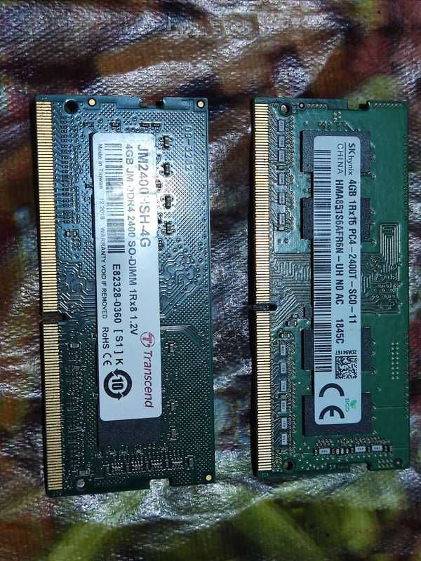 4GB DDR4 RAM FOR LAPTOP (2 pcs) .... Only 6 months used..