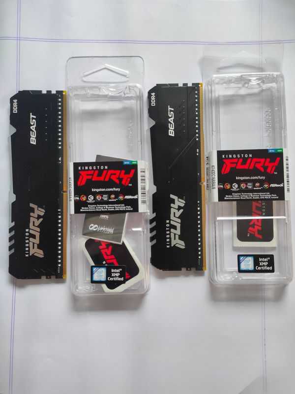 Kingston FURY Beast RGB 16GB(8*2) 3200MHz DDR4 Desktop RAM