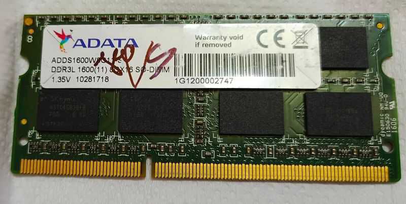 Adata Brand er 1600 Bus DDR3 8gb RAM