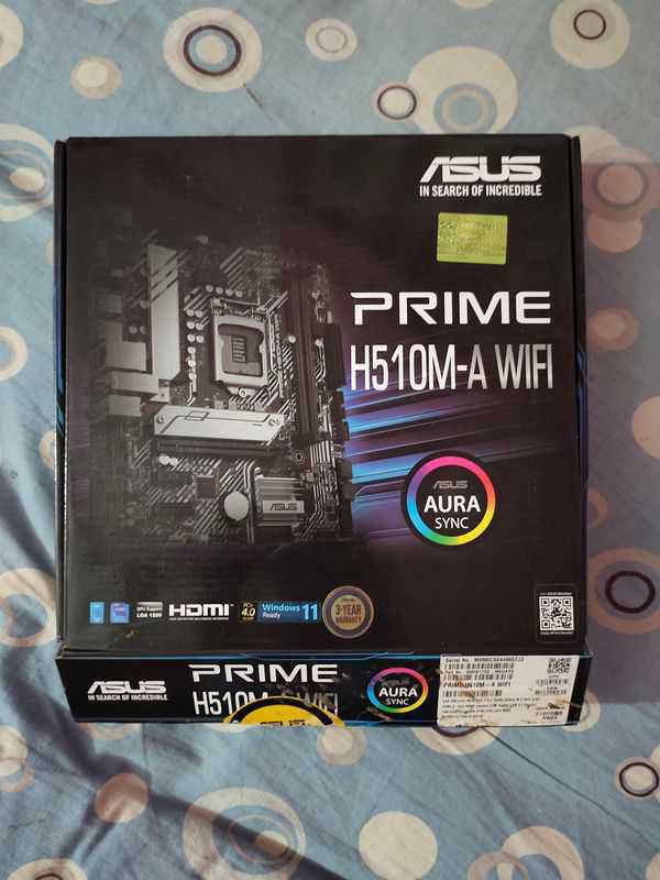 Asus prime H510-A WiFi motherboard and pc parts