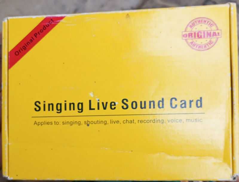 Singing Live Sound card