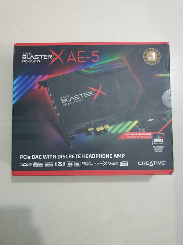 Creative Sound BlasterX AE-5 PRO GAMING Card.