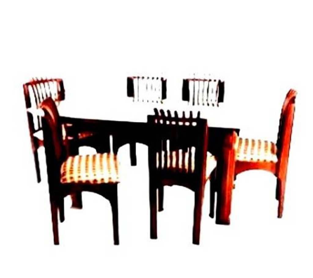 MDF Dining Table with  6 chair (godi)