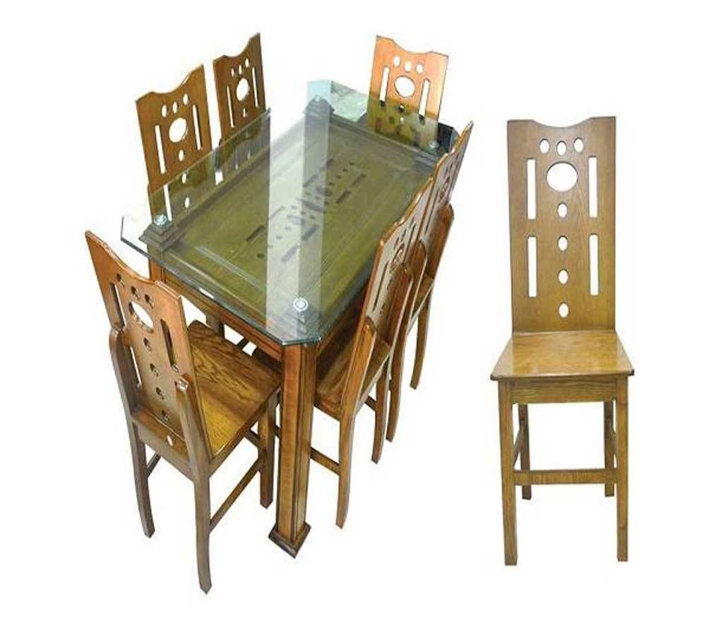 wooden color Malaysian process wood dinning set