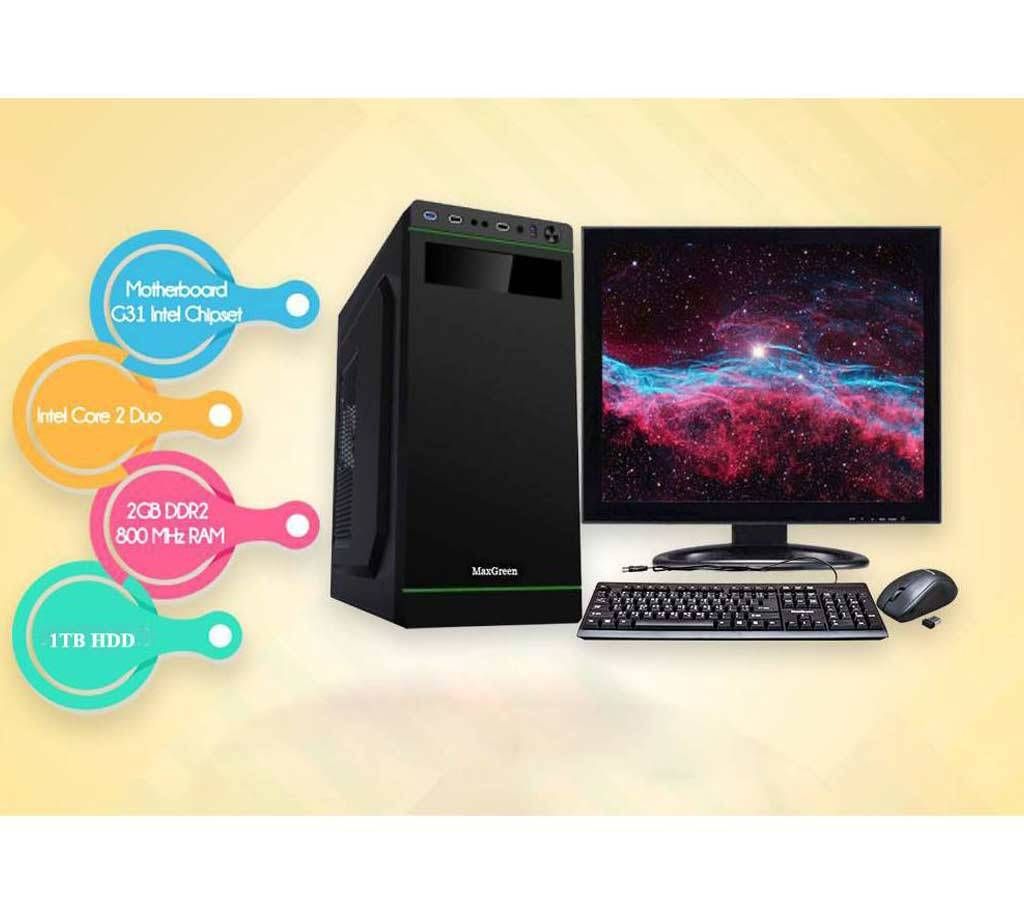 Desktop Computer Package - Intel Core 2 Duo+ 1TB HDD+RAM 2 GB with 17" LED